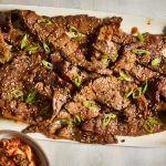 Asia: South Korea: South Korean Bulgogi is pronounced "bul-GOH-gee." (Beef or thinly sliced Grilled Barbecue Steak marinated in a Sweet Soy, Sesame, and Garlic Sauce)